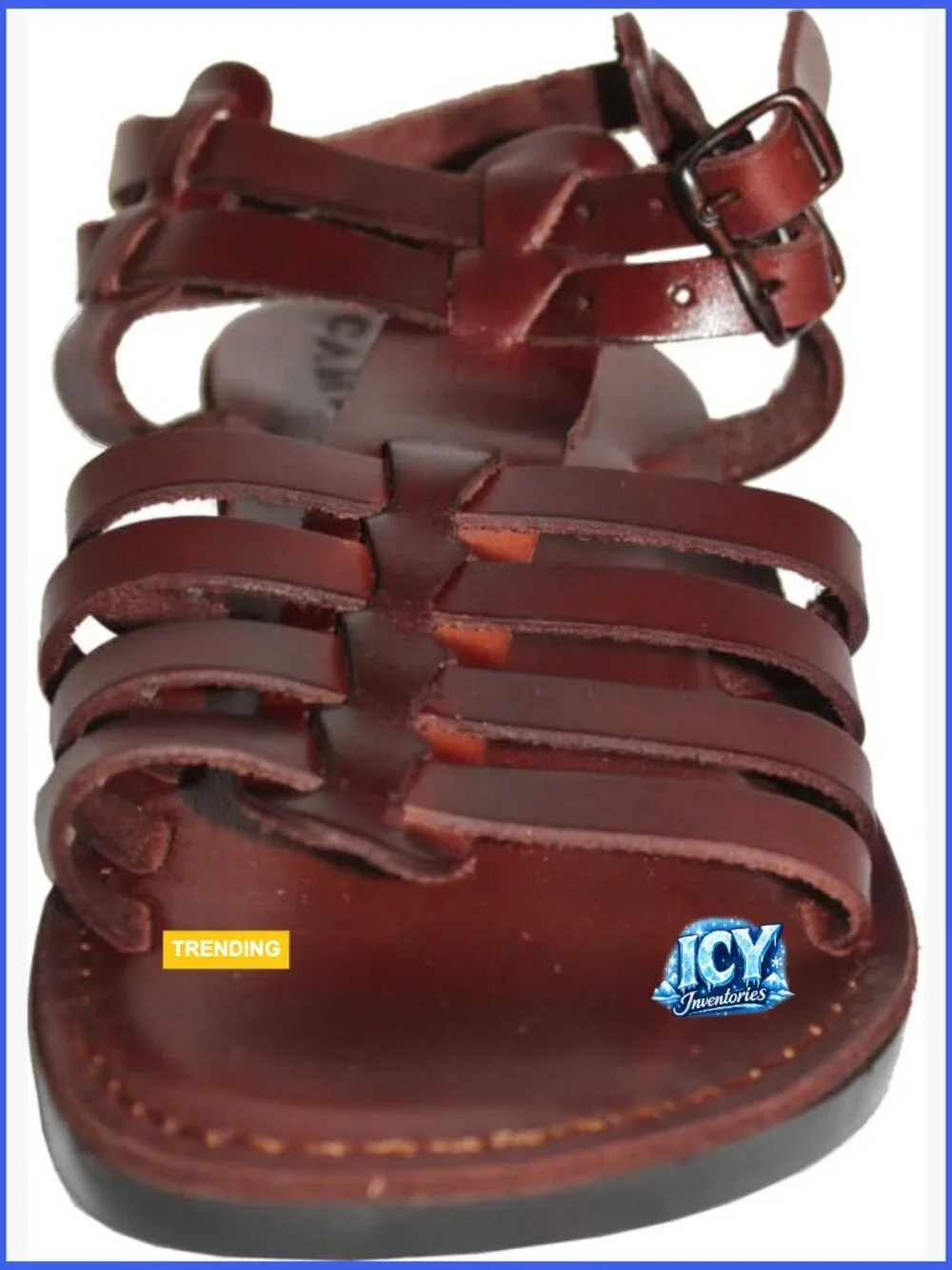 Handmade Leather Biblical Jesus Sandals Slides Jerusalem